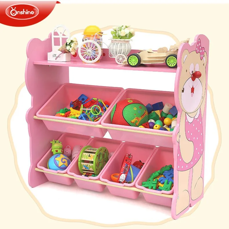 New Style Wooden Toy Storage Shelf With Bins Kids Rack View Kindergarten Toys Onshine Product Details From Guangzhou S Up
