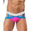 Custom waistband logo hot sexy blue-pink gay jockstrap