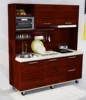 Lacquer movable kitchen cabinet