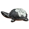 Natural Crystal Carving Craft Sculpture Plum Flower Stone Crystal Tortoise