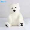 10 inch cuddly stuffed polar bear plush animal feet embroidered stuffed polar teddy bear
