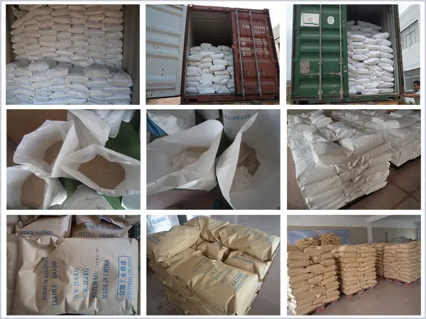 Chemicals Sodium Alginate 2500cps Paste Textile Grade Auxiliary Agents Raw Material used in Printing and Dyeing Sodium Alginate