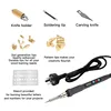 pyrography tool kit 60W wood burning pen with digital display temp. controller