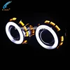 35w 2.5inch H4 dual color angel eyes H1 aes h7 hid bi xenon hid projector lens light