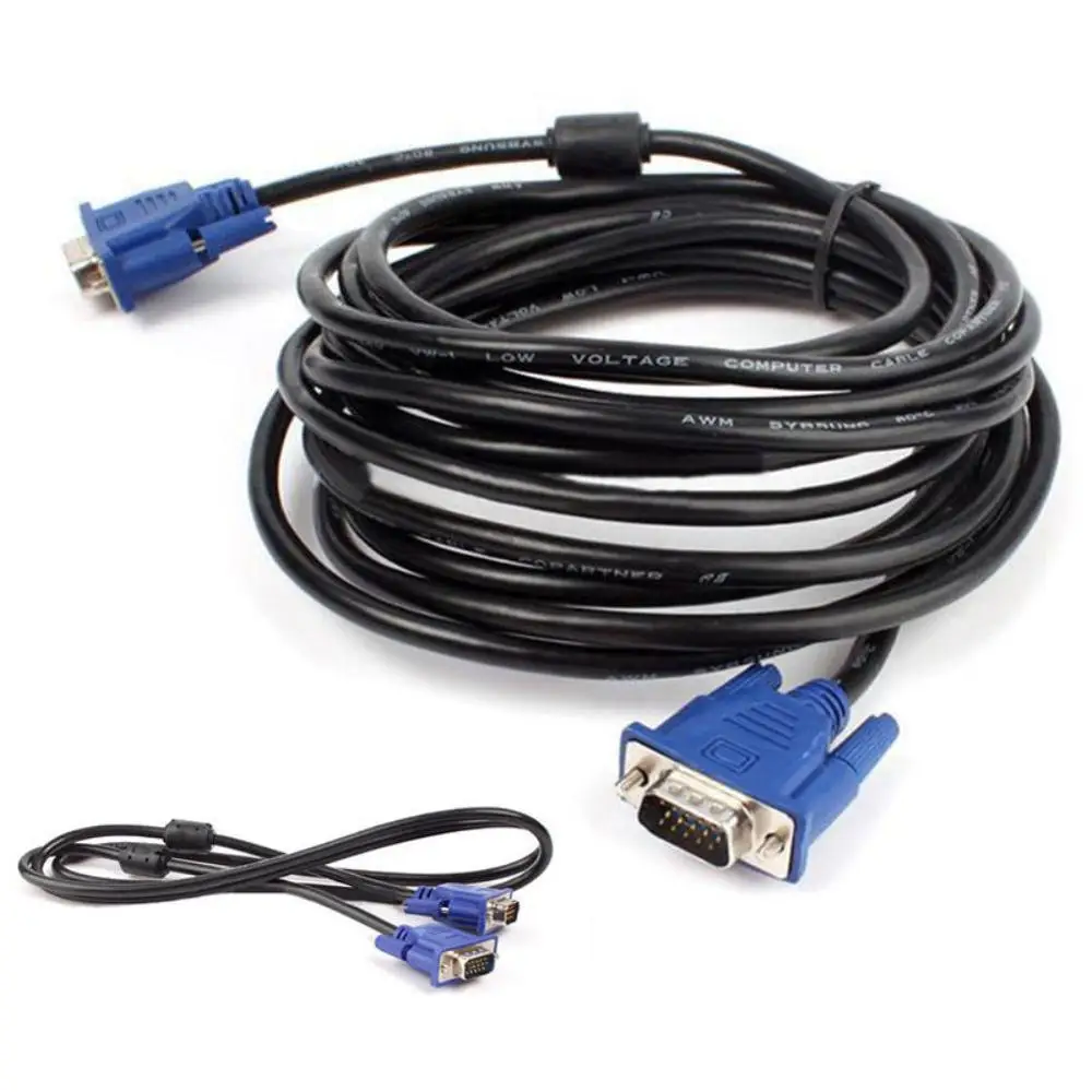 High Definition 15 Pin Vga To Vga Cable Male To Male/female For Hdtv Lcd Monitor Buy 15 Pin