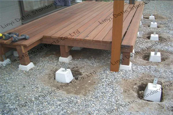 Concrete Decking Posts,Concrete Deck Footing Blocks 