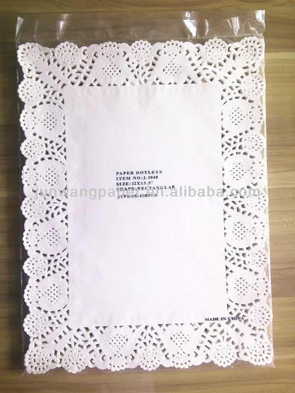 Paper Rectangular Lace Doilies With Full Inches Size Buy Rectangular