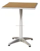 Balcony relax using aluminum outdoor plastic wood dining table