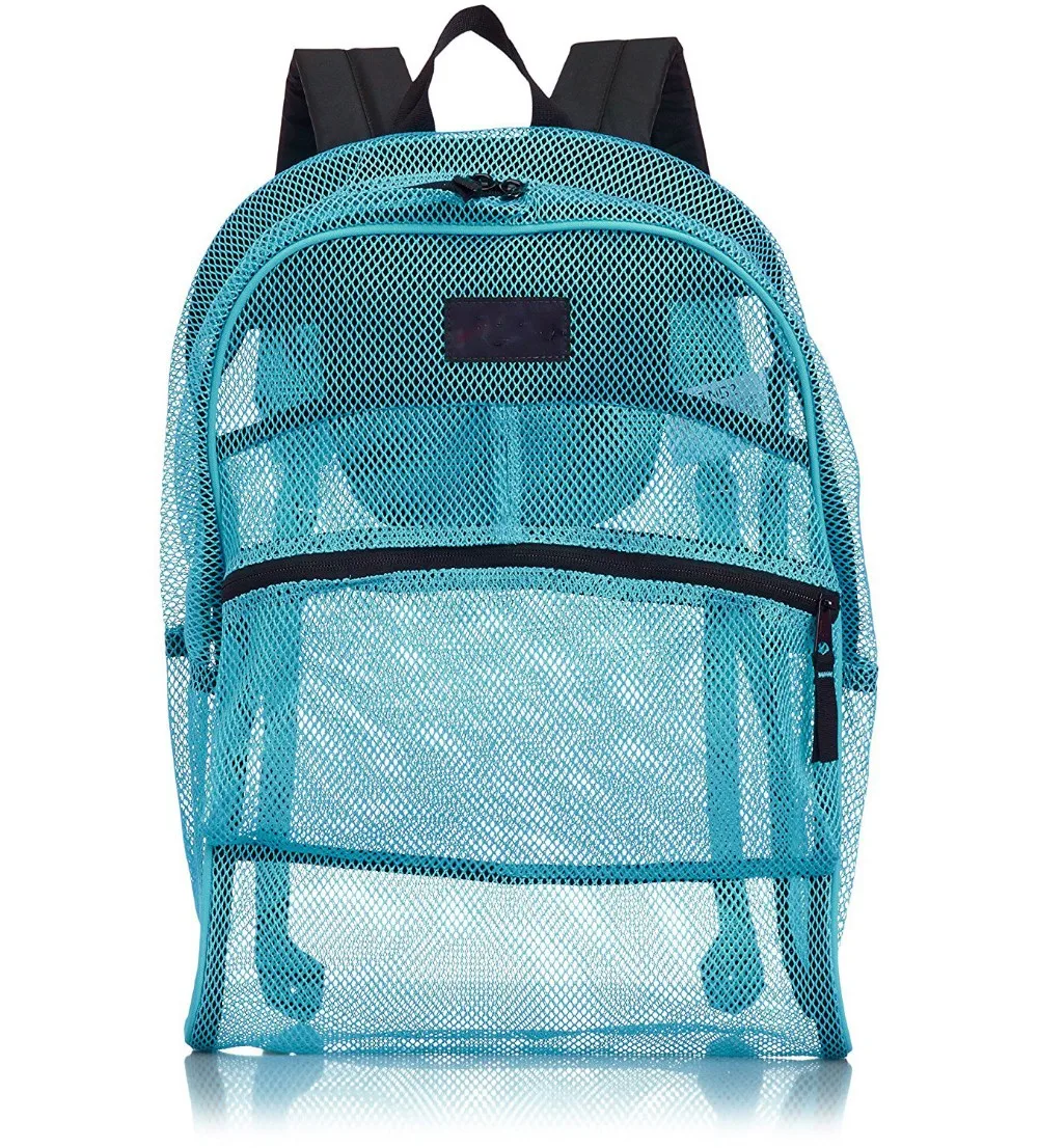 teal mesh backpack