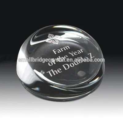 product best selling customized promotion gifts round crystal half ball 3d laser crystal paperweight-21