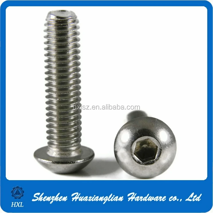 M4 M5 M6 M8 Hexagon Socket Dome Button Round Head Cap Screws - Buy ...