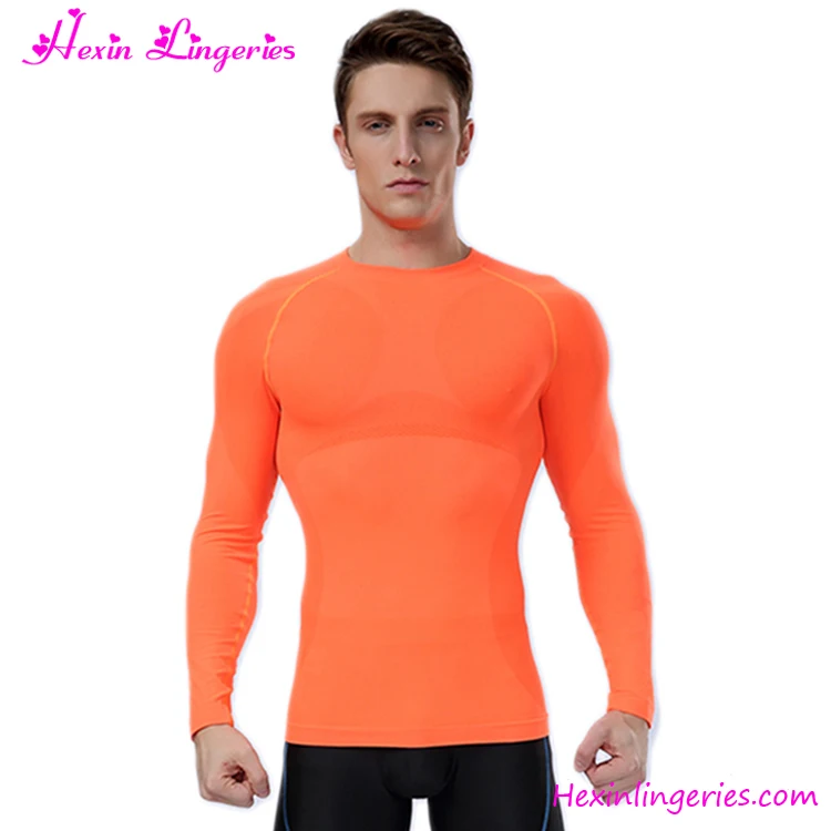 orange rash guard shirts