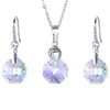 64902 xuping schmuck, 925 sterling silver color jewelry set crystals from Swarovski