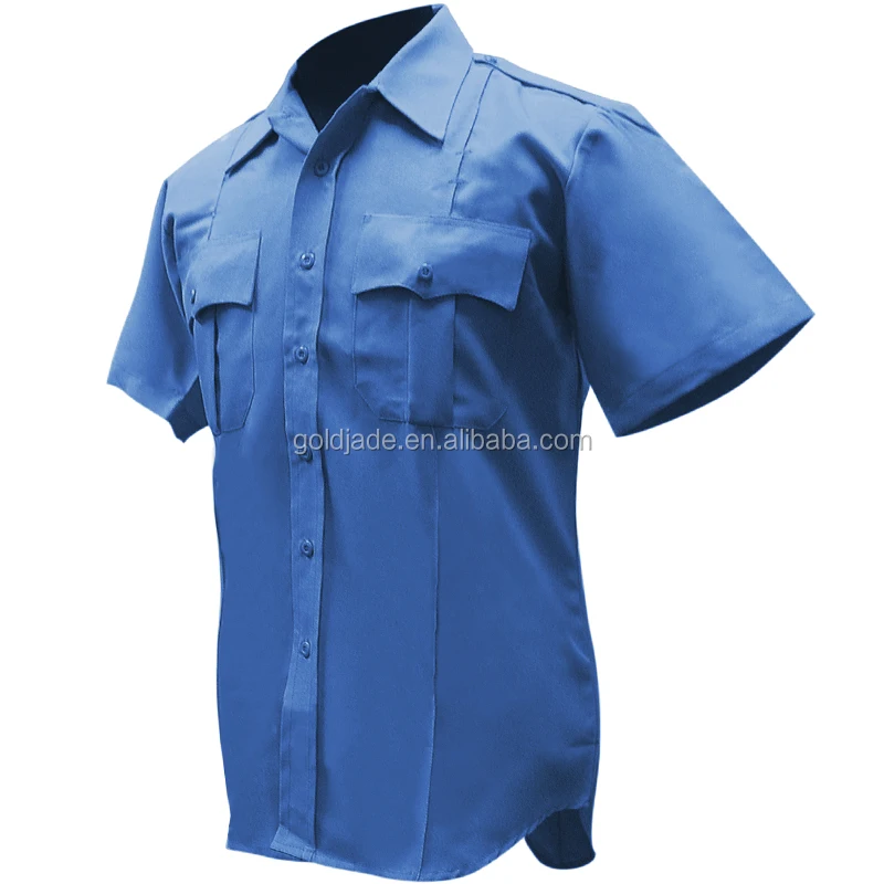 blue security uniform