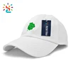 Hot sale white denim baseball caps hats with embroidery four leaf clover stylish cap for women