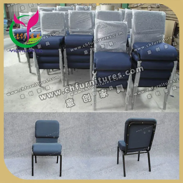 Factory Supply Stackable Metal Used Church Chairs Sale Yc G36c