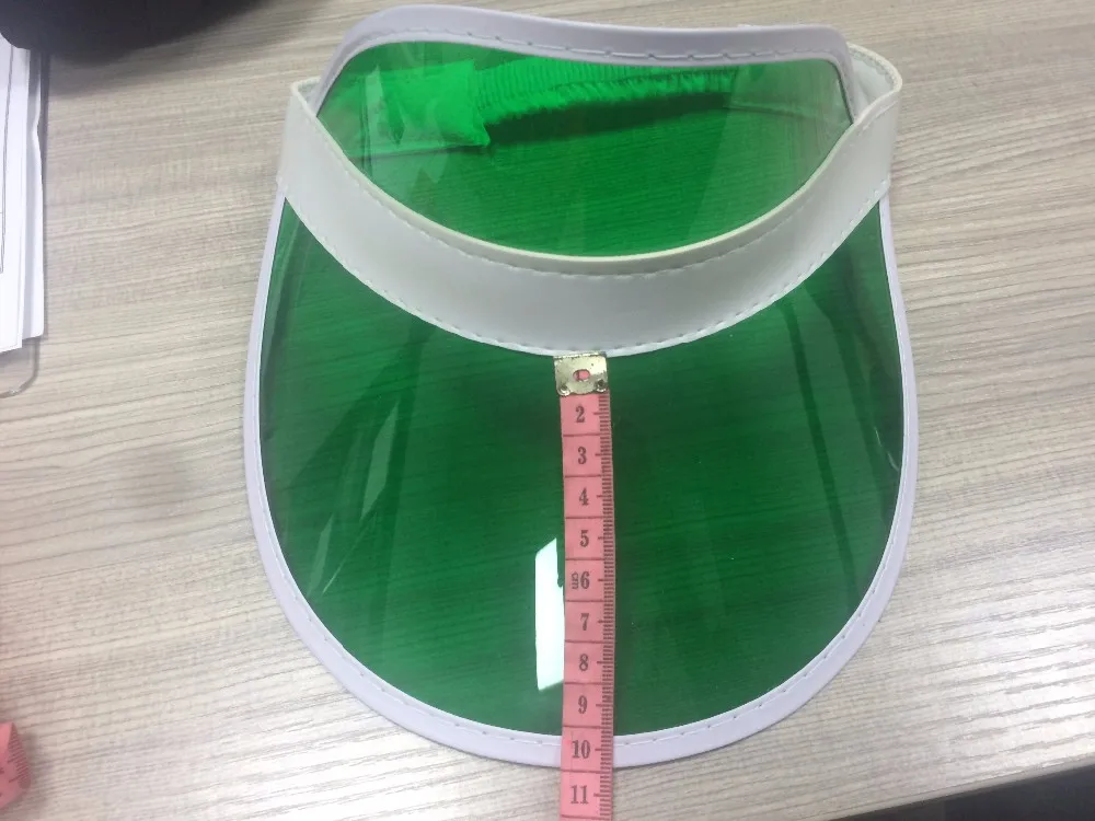 Sun Protection Summer Use Cheap Transparent Colorful Pvc Sun Visor Sun