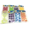 Ice Cube Trays Easy Pop Out Round rectangle many fruit shape Cubes Flexible Silicone Bottom Tray