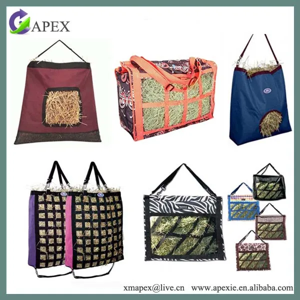 Hay Bag For Horses - 900D Polyester Waterproof Storage With Carry Handles