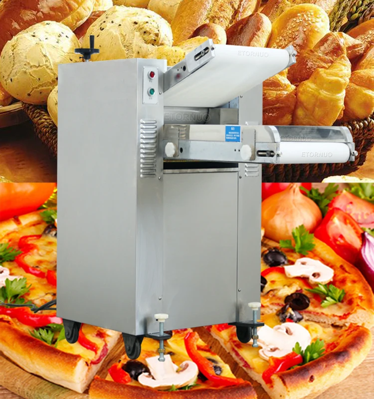 110V Electric Pizza Dough Roller Sheeter Pastry Press Cake Bread Making  Machine