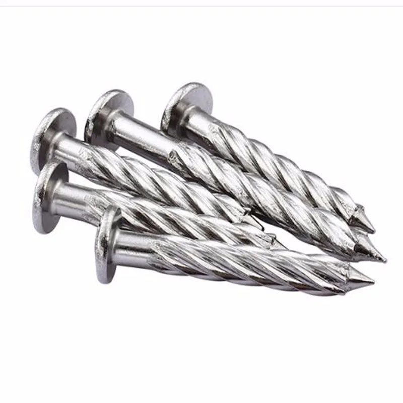 Ss304 Stainless Steel Spiral Grooved Shank Concrete Steel Nail Buy