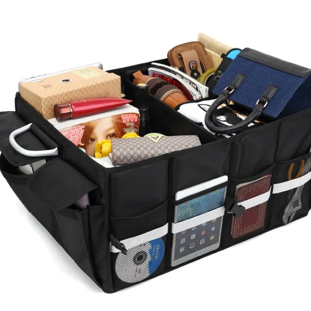 4 in 1 auto boot organiser trunk organizer,sturdy foldable multi