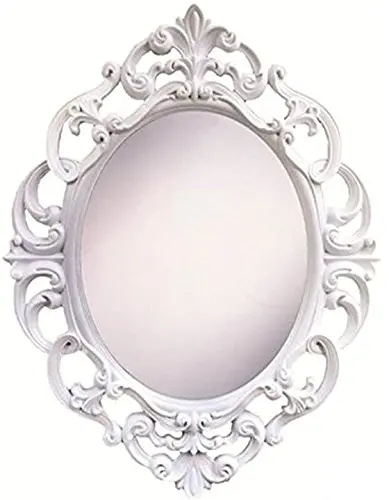 Large Vintage Wall Mirror Find Get Quotations Angel S Treasure 15 Inch Oval Wall Mounted Mirror Elegant Vintage Antique Style In Clic White