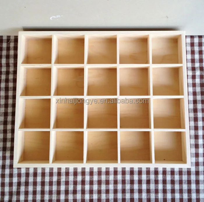15 Dividers Wooden Storage Box Accept Oem Buy Wood Storage Box