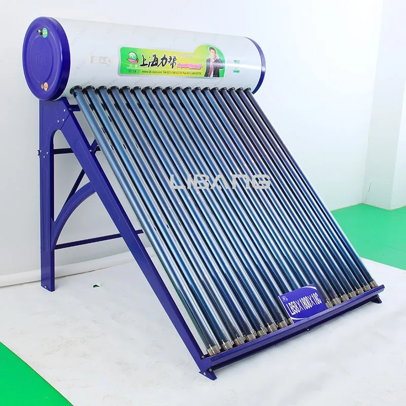 100 Liter Glass Tube Heating Solar Collector Nonpressurized Solar