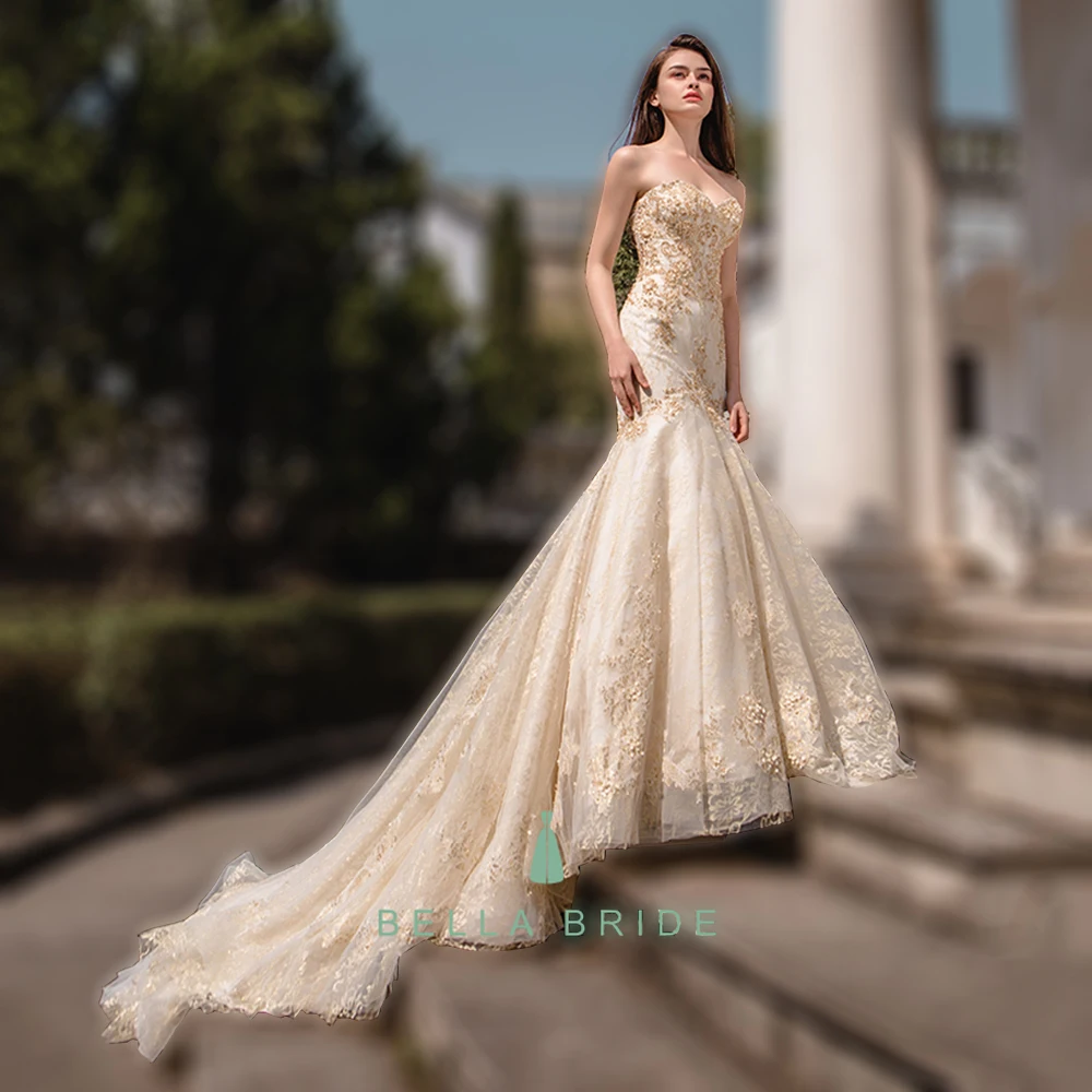 Sexy Mermaid Wedding Dresses For Plus Size Custom Made Wedding
