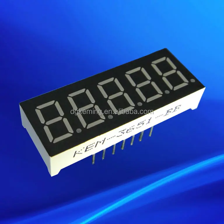 0.36 inch five 5digits 7 segment led display white tupe