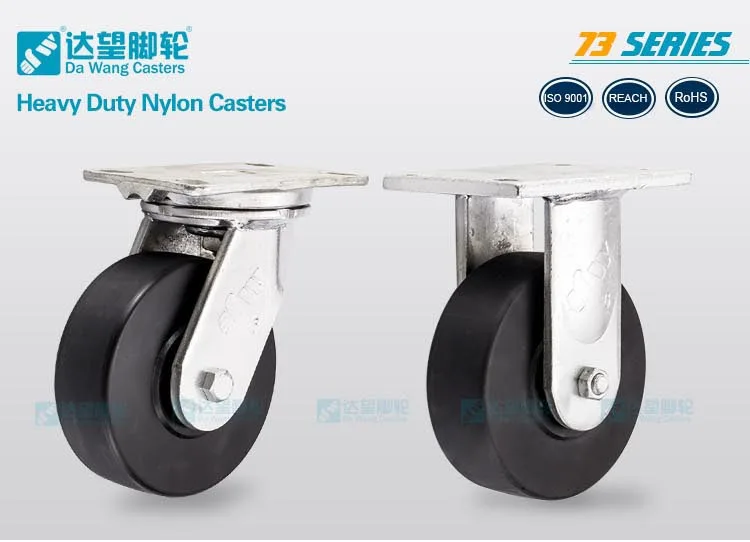 4 tout acier Pivotant Plaque Caster Wheels Lock Heavy Duty Gray 3.5/" Combo