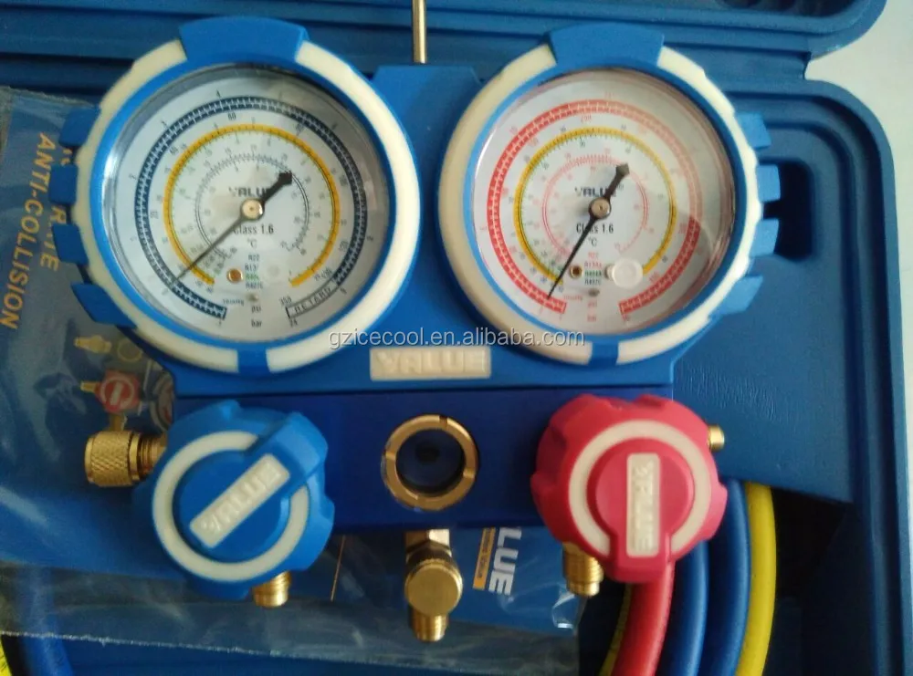 Value Brand Manifold Gauge Vmg-2-r22-b For R22 R134 R404a R407c - Buy ...