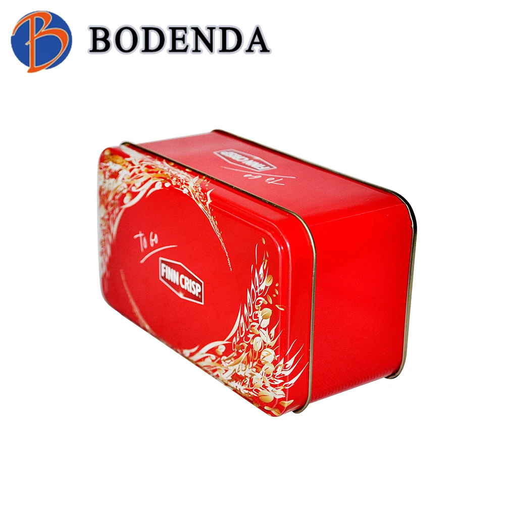 Bodenda custom printing  chocolate or biscuits  food storage packaging tin box