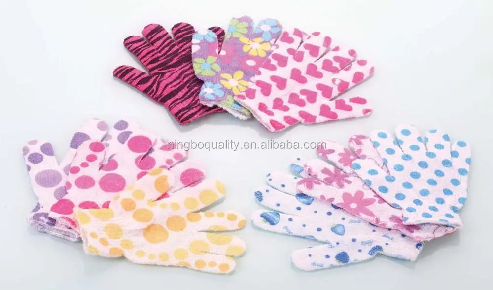 Wholesale Cheap Exfoliating Skin Body Bath Gloves Spa Cleaning Glove
