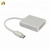 HD 1080P USB 3.1 Type C Male to DVI Female Adapter Cable for Macbook Chromebook Pixel