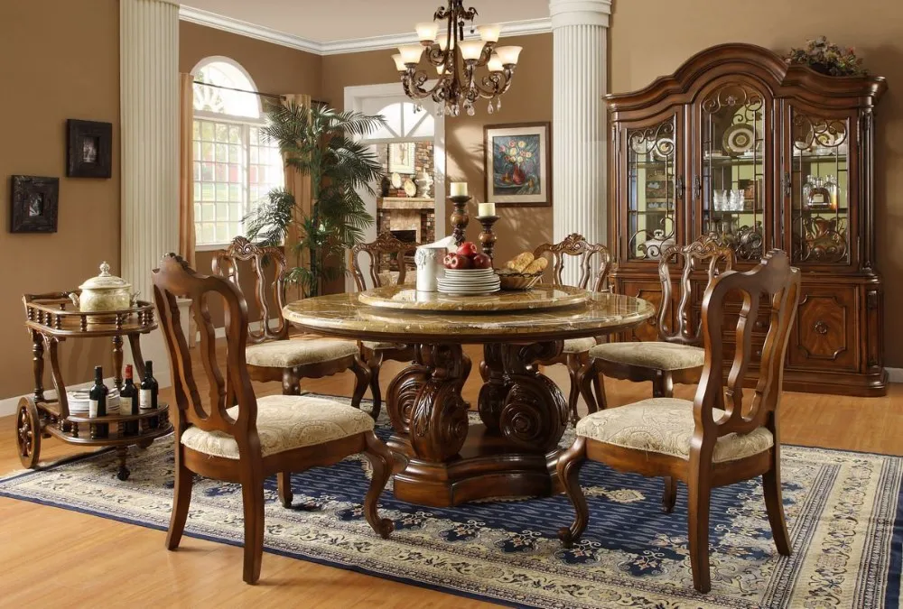New Oriental Dining Room Furniture for Large Space