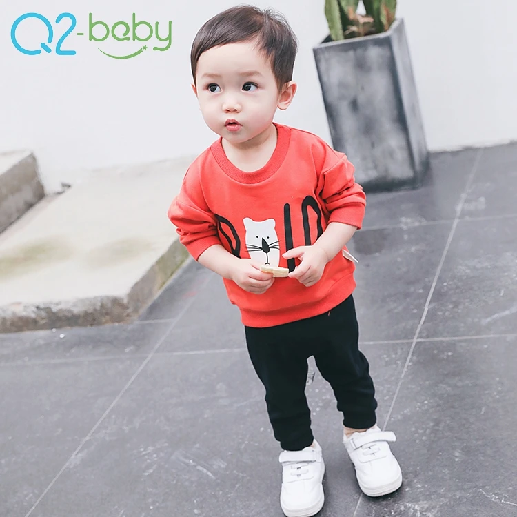 
Round collar cotton appliques shirt baby girl and boy tops 1853 