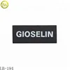Custom garment black leather patch logo label soft leather badge for bags