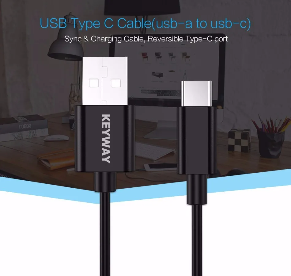 2017 NEW Arrival 1M USB Type-C Cable USB 3.0 3.1 Type C Data Cable for Samsung S8 S8 plus - ANKUX.COM