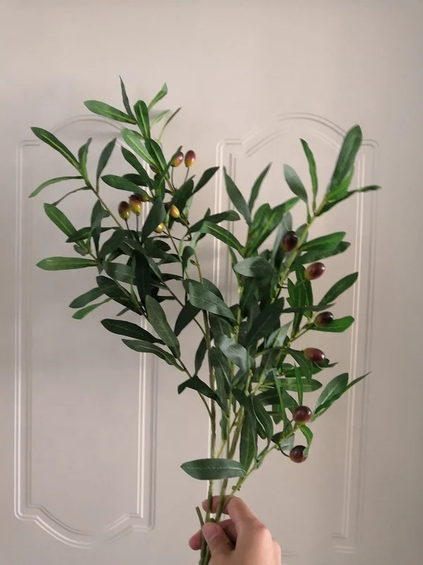 Fc7514 Artificial Silk Olive Branches For Wedding Decoration Buy Tree