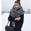 Hot sell stock polyester winter fleece scarf factory windproof polar fleece scarf