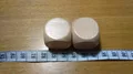 Free shipping 2pcs 6 sided 25mm wooden blank dice can be DIY carved by yoursef for