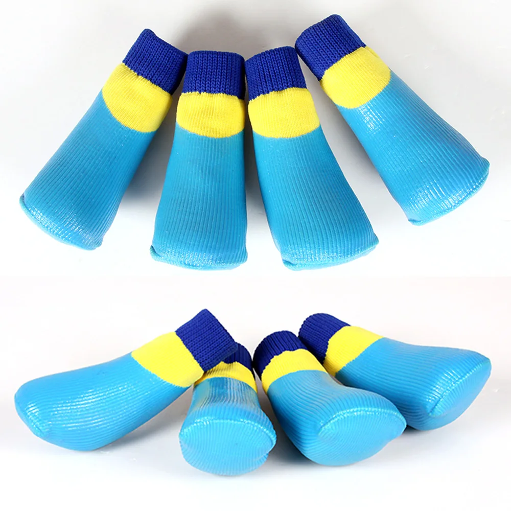 Hellomoon Comfortable Anti Slip Rubber Waterproof Pet Shoe Socks For