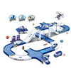Plastic Slide Wheel Cars Park Kid Police City Track Play Set