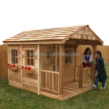 outdoor wooden playhouse