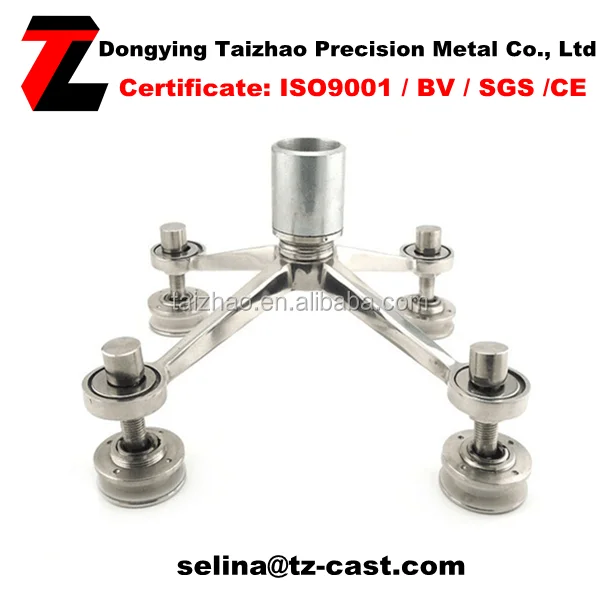 Stainless steel Four-Arm Glass Spider_.png