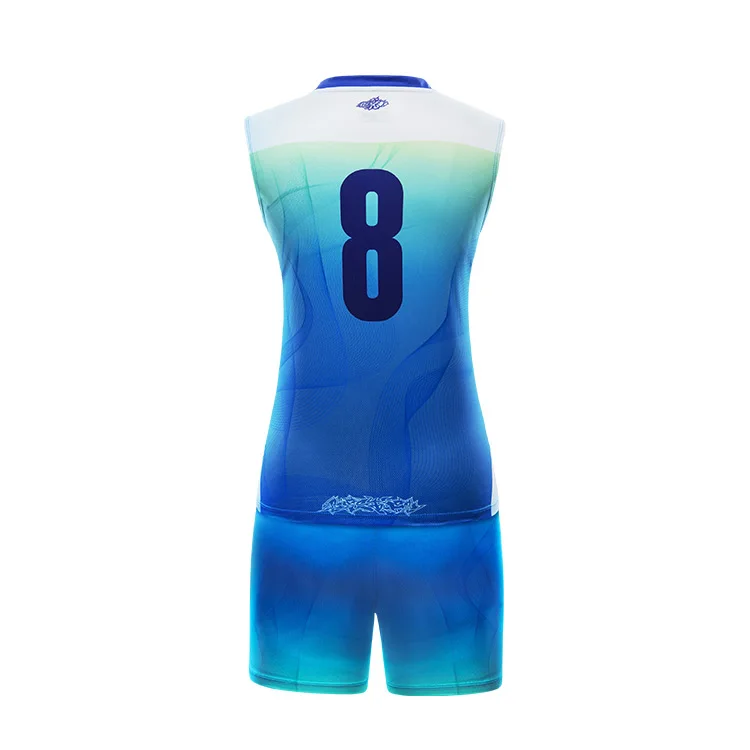 Lady Sublimation Custom Sleeveless Design Volleyball Jersey With