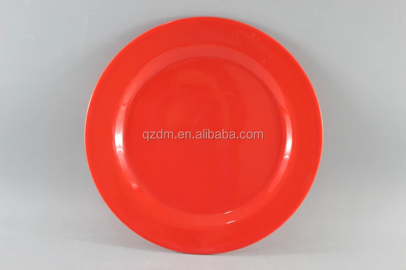 Red Melamine Diner Plate Serving Dishes