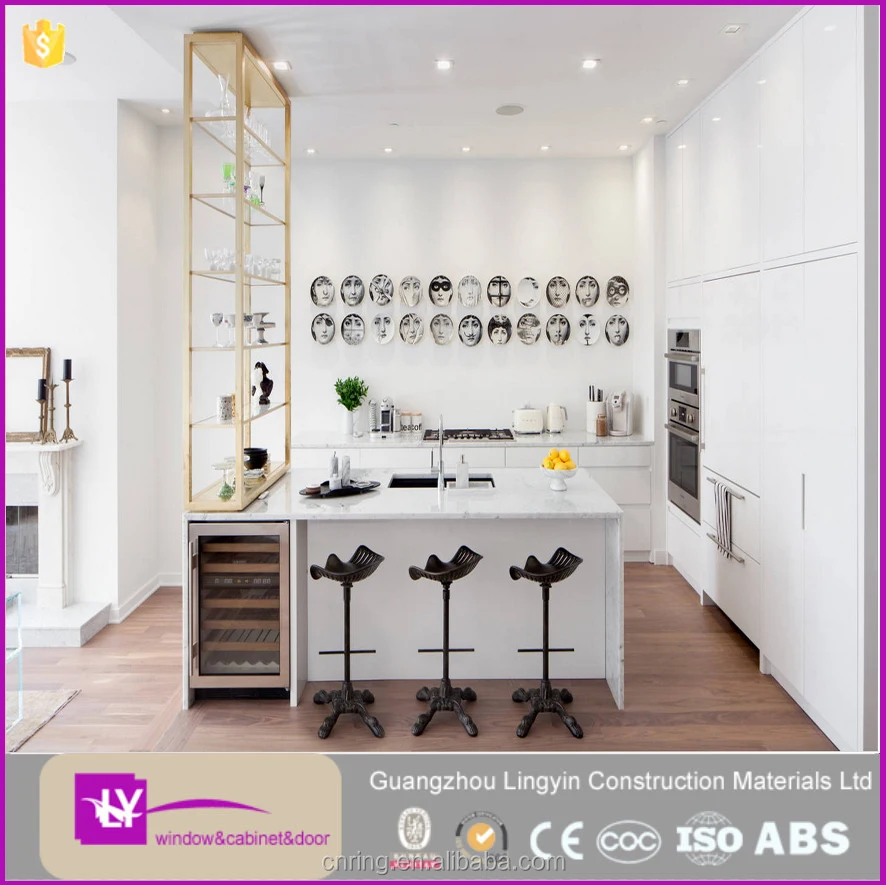 Eenvoudige ontwerp open stijl keuken meubels keukenkast voor ...